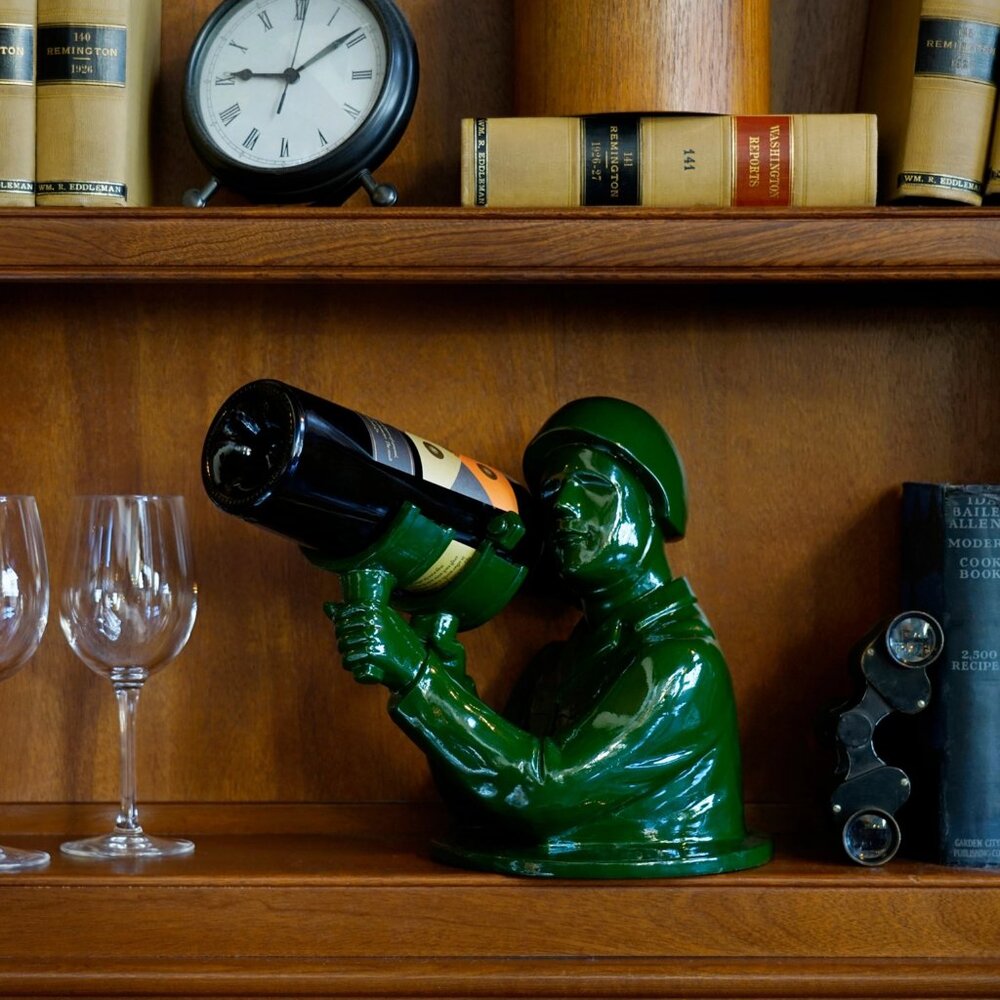 Commando Army Man Bottle Holder